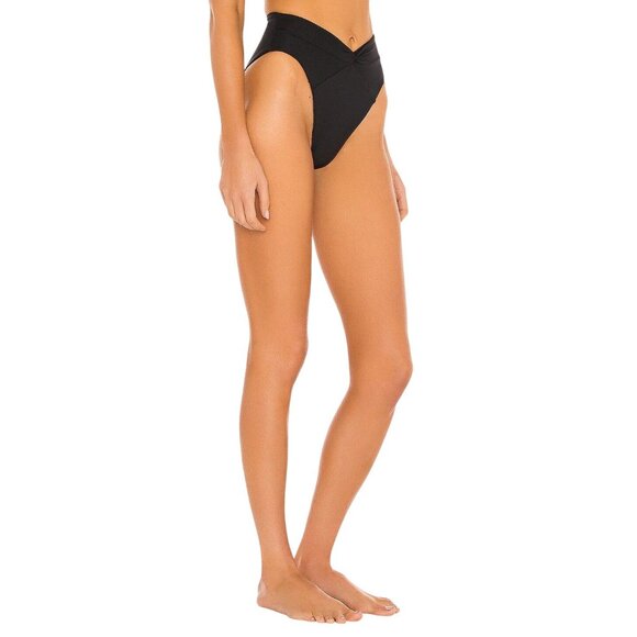 LSPACE Nancy Lee Bitsy Bikini Bottom in Black X-Small New Womens Swimsuit - Picture 2 of 13